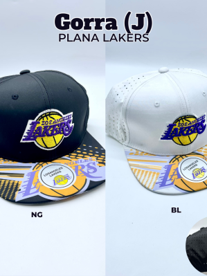 GORRA (J) PLANA LAKERS