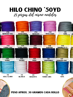 HILO CHINO ROLLO*50YD