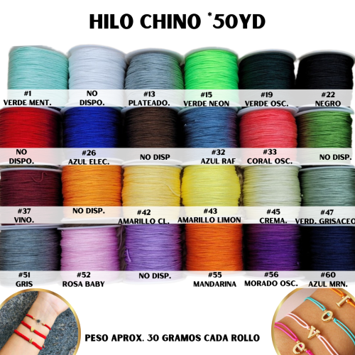 HILO CHINO ROLLO*50YD (PAQ)
