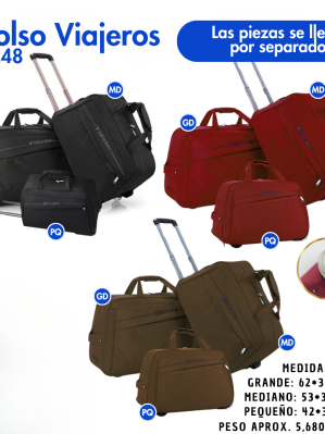 BOLSO VIAJERO #248 CON RUEDAS