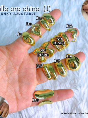 ANILLO ORO CHINO (J) CHUNKY