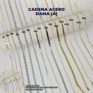 CADENA ACERO DAMA (A) (PAQ.10PZ)