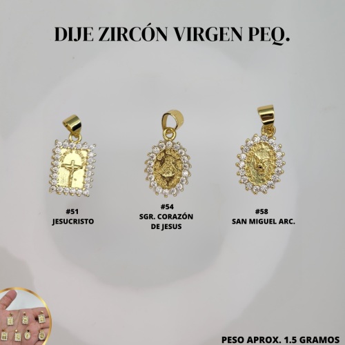 DIJES ZIRCON VIRGENES PEQ. - Imagen 3