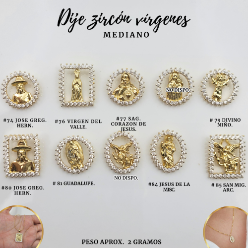 DIJES ZIRCON VIRGENES MED - Imagen 4