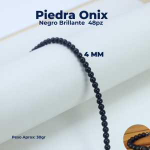 PIEDRAS ONIX NEGRO BRILLANTE