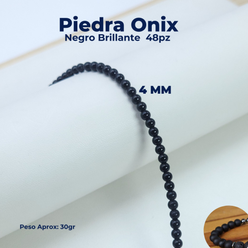 PIEDRAS ONIX NEGRO BRILLANTE