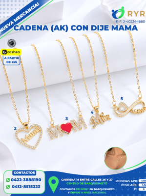 CADENA (AK) CON DIJE MAMA