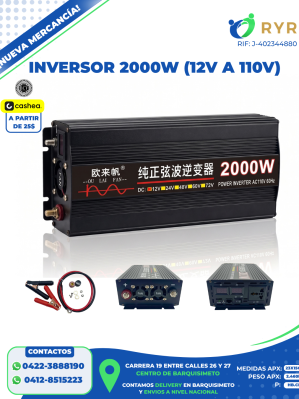 INVERSOR 2000W (12V A 110V)