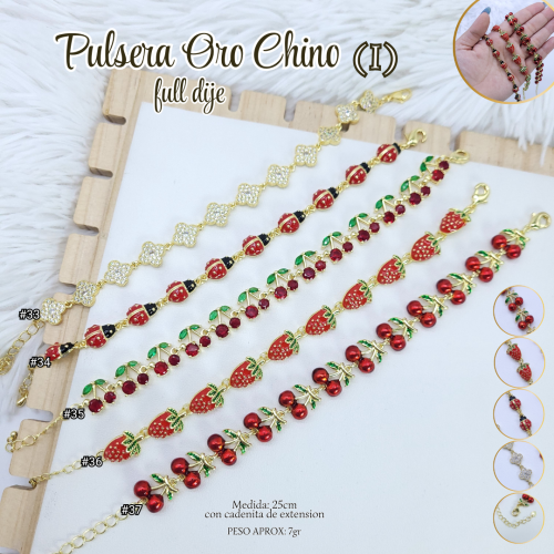 PULSERA ORO CHINO (I) FULL DIJE - Imagen 4