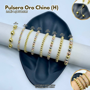 PULSERA ORO CHINO (H) BALÍN AJUSTABLE