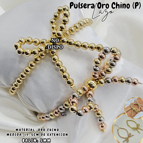 PULSERA ORO CHINO (P) LAZO