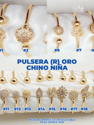 PULSERA (R) ORO CHINO NIÑA