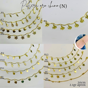 PULSERA ORO CHINO (N)