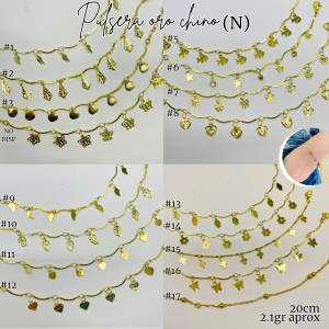 PULSERA ORO CHINO (N)