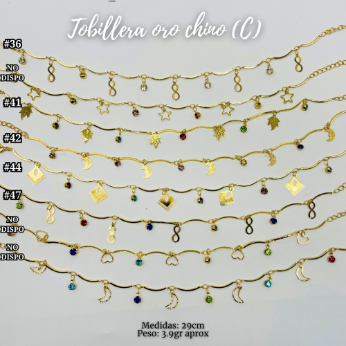 TOBILLERA ORO CHINO (C) - Imagen 4