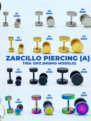 ZARCILLOS (R) PIERCING X 12 PAR