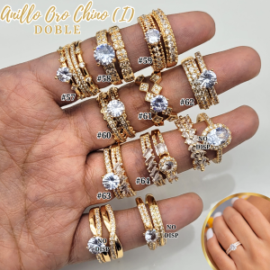 ANILLO ORO CHINO (I) DOBLE