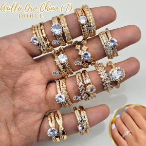 ANILLO ORO CHINO (I) DOBLE