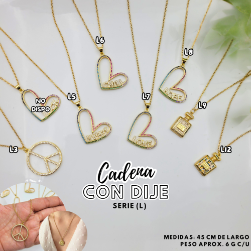 CADENA CON DIJE (L)