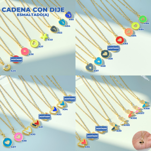 CADENA CON DIJE ESMALTADO (A)