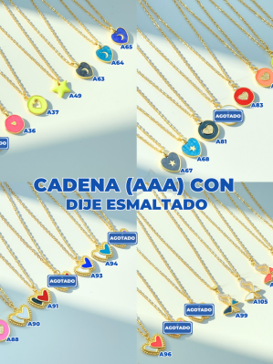 CADENA (AAA) CON DIJE ESMALTADO