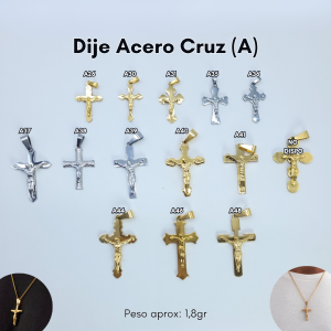 DIJE ACERO CRUZ  (A) PQ.
