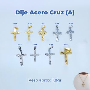 DIJE ACERO CRUZ  (A) PQ.