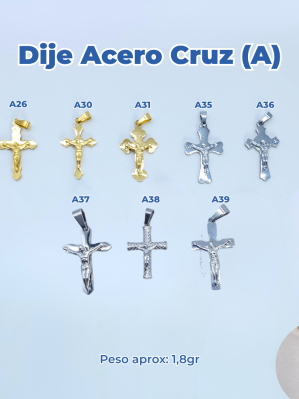DIJE ACERO CRUZ (A) PQ.
