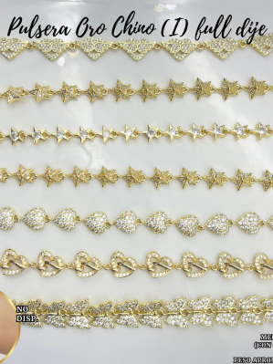 PULSERA ORO CHINO (I) FULL DIJE
