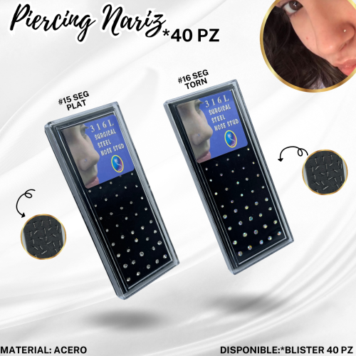 PIERCING NARIZ x 40PZ - Imagen 6