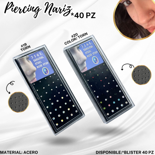 PIERCING NARIZ x 40PZ - Imagen 8