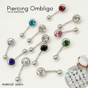 PIERCING OMBLIGO (A) *12PZ SURTIDAS