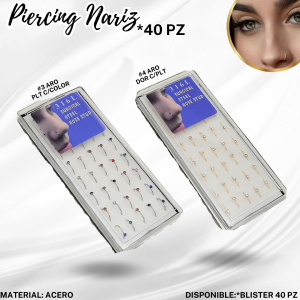 PIERCING NARIZ x 40PZ