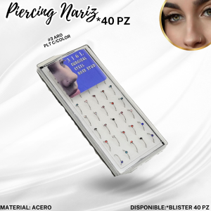 PIERCING NARIZ x 40PZ
