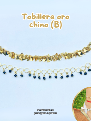 TOBILLERA ORO CHINO (B)