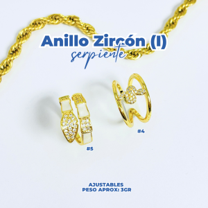 ANILLO ZIRCON (I) SERPIENTE
