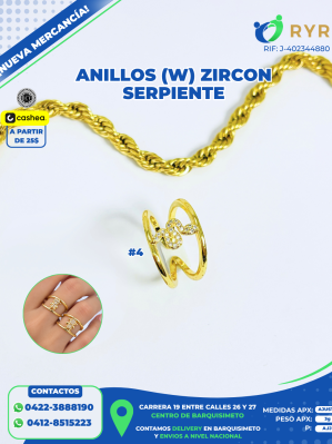 ANILLO ZIRCON (I) SERPIENTE