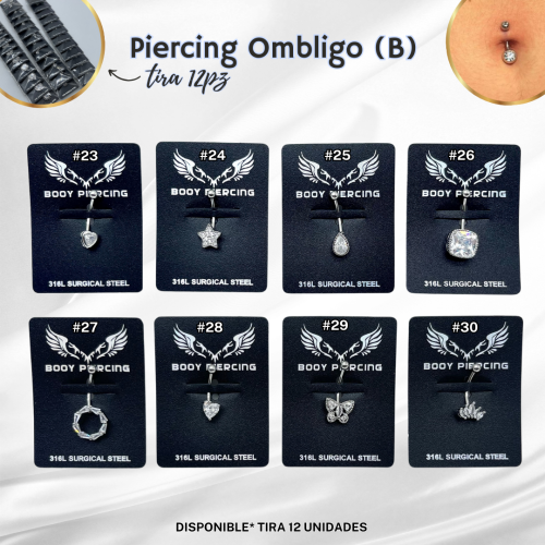 PIERCING OMBLIGO (B) - TIRA 12PZ - Imagen 4
