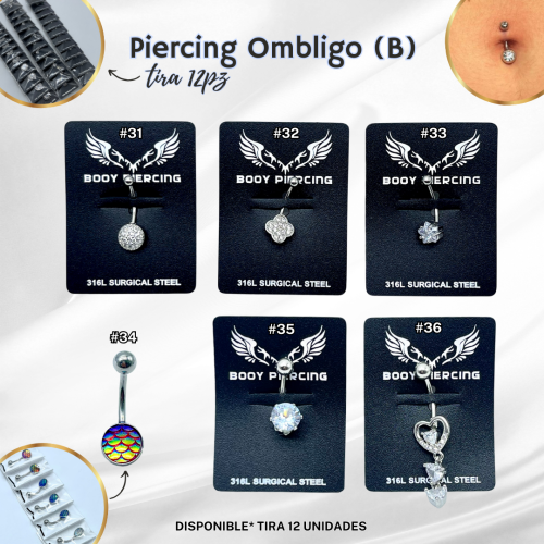 PIERCING OMBLIGO (B) - TIRA 12PZ - Imagen 5