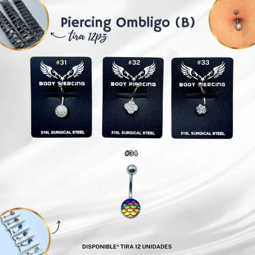 PIERCING OMBLIGO (B) - TIRA 12PZ - Imagen 5