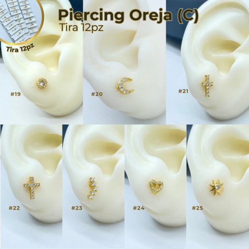 PIERCING OREJA (C) TIRA 12 PZ - Imagen 3