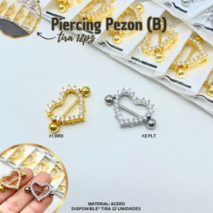 PIERCING PEZON (B) TIRA 12PZ