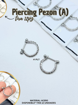 PIERCING PEZON (A) TIRA 12PZ