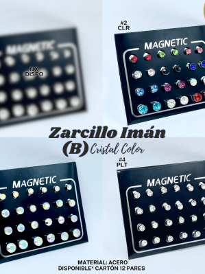 ZARCILLO IMAN (B) CRISTAL COLOR