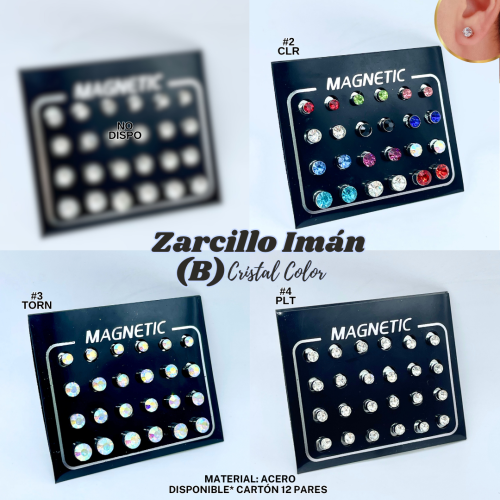 ZARCILLO IMAN (B) CRISTAL COLOR
