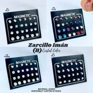 ZARCILLO IMAN (B) CRISTAL COLOR