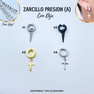 ZARCILLO PRESION (A) C/N DIJE - TIRA 12PZ