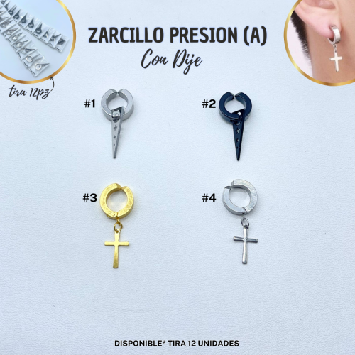 ZARCILLO PRESION (A) C/N DIJE - TIRA 12PZ