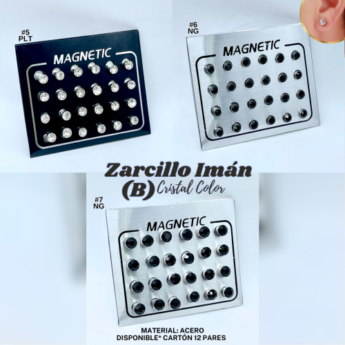 ZARCILLO IMAN (B) CRISTAL COLOR - Imagen 2