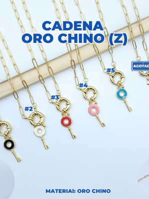 CADENA (Z) ORO CHINO